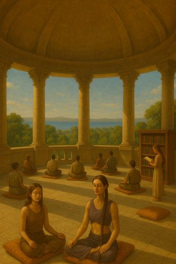 The Domed Colonnade over the Lake
